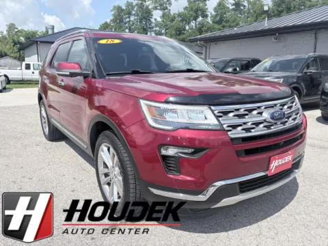 Red 2018 Ford Explorer Limited for sale in Marion, IA