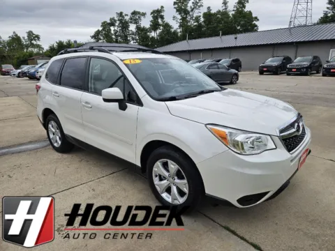 White 2015 Subaru Forester 2.5i Premium for sale in Marion, IA