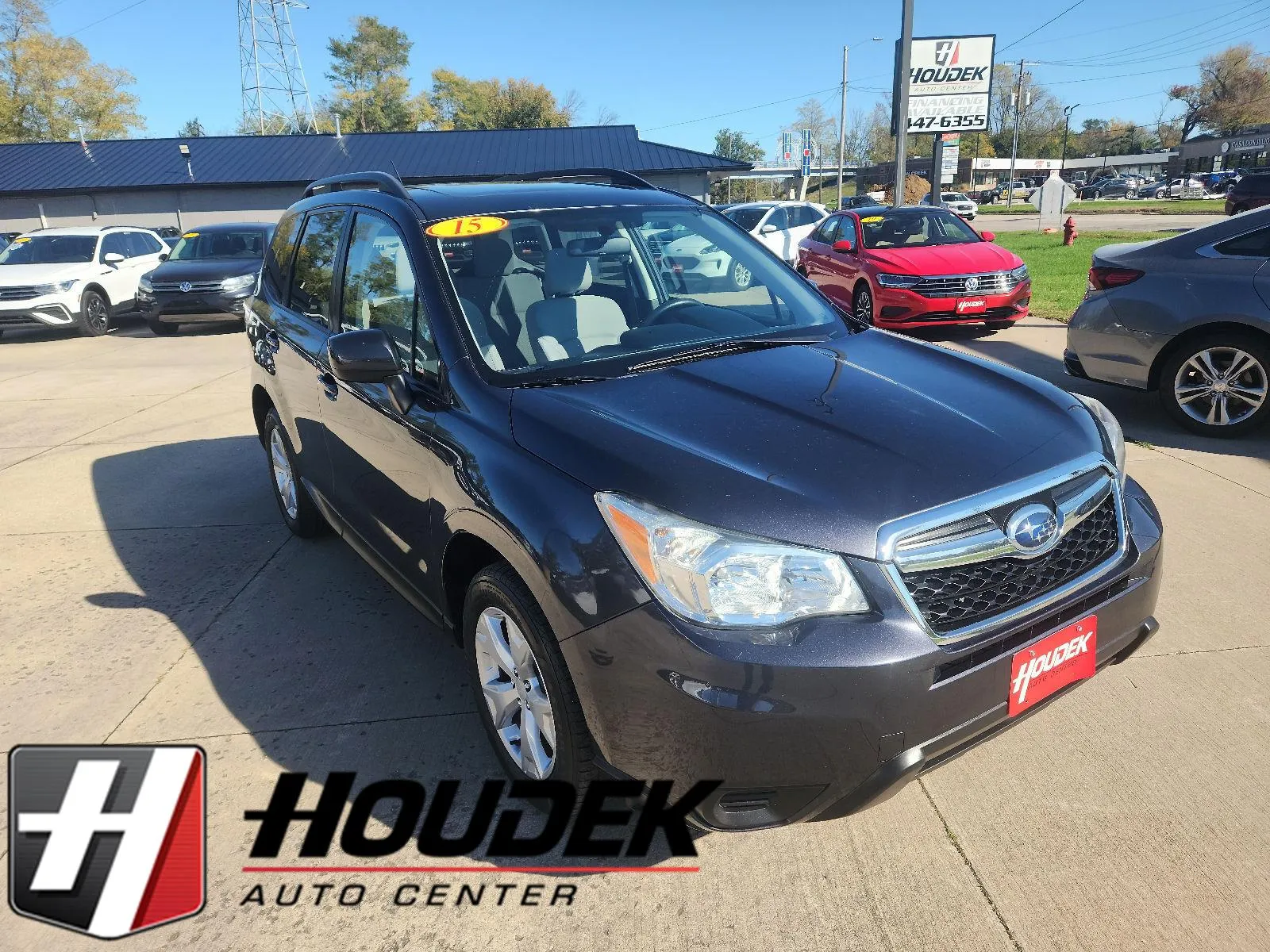 Black 2015 Subaru Forester 2.5i Premium for sale in Marion, IA