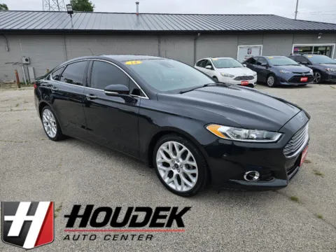 Blue 2014 Ford Fusion Titanium for sale in Marion, IA