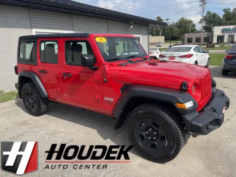 Red 2018 Jeep Wrangler Unlimited Sport for sale in Marion, IA