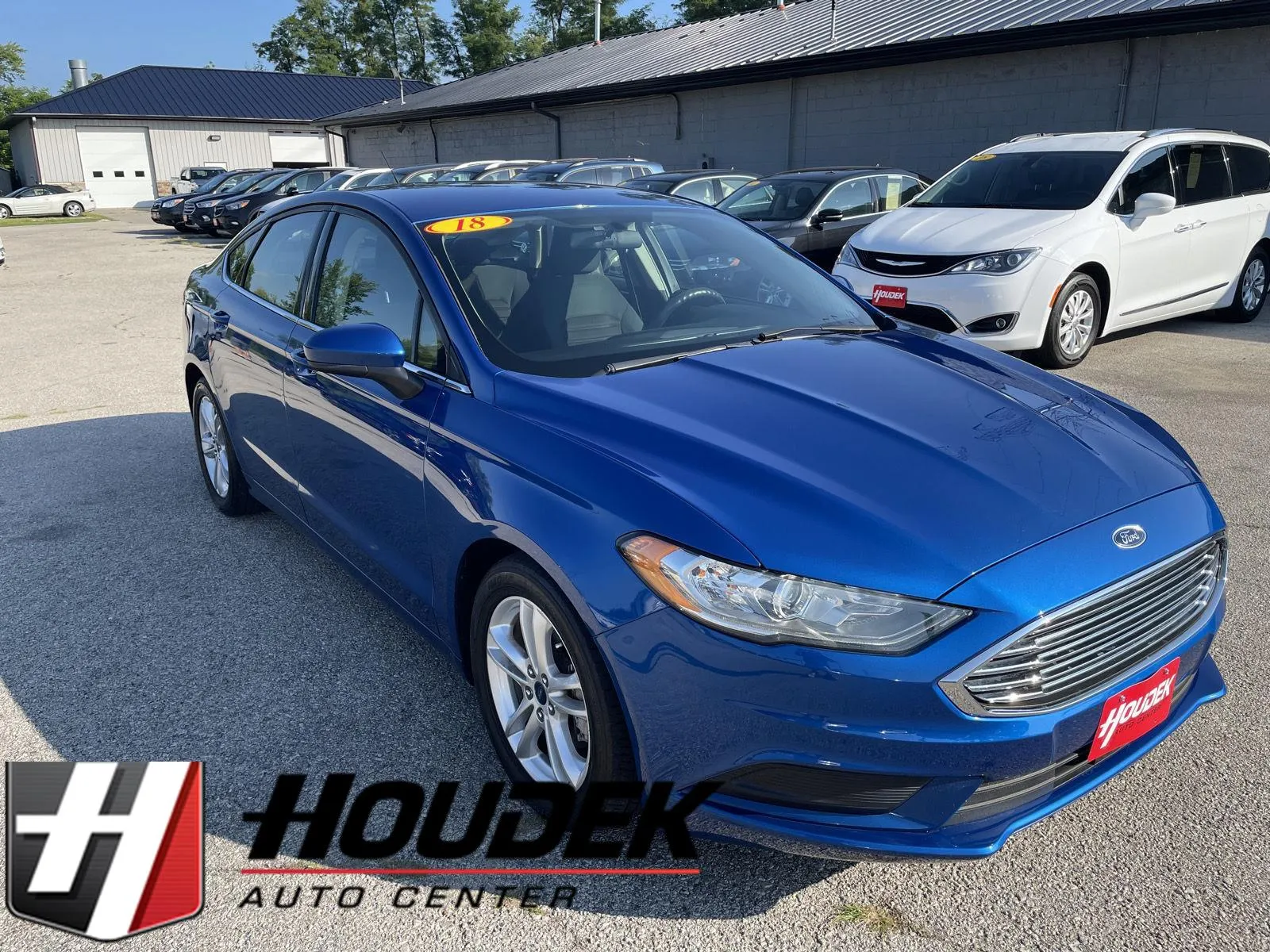 Blue 2018 Ford Fusion SE for sale in Marion, IA