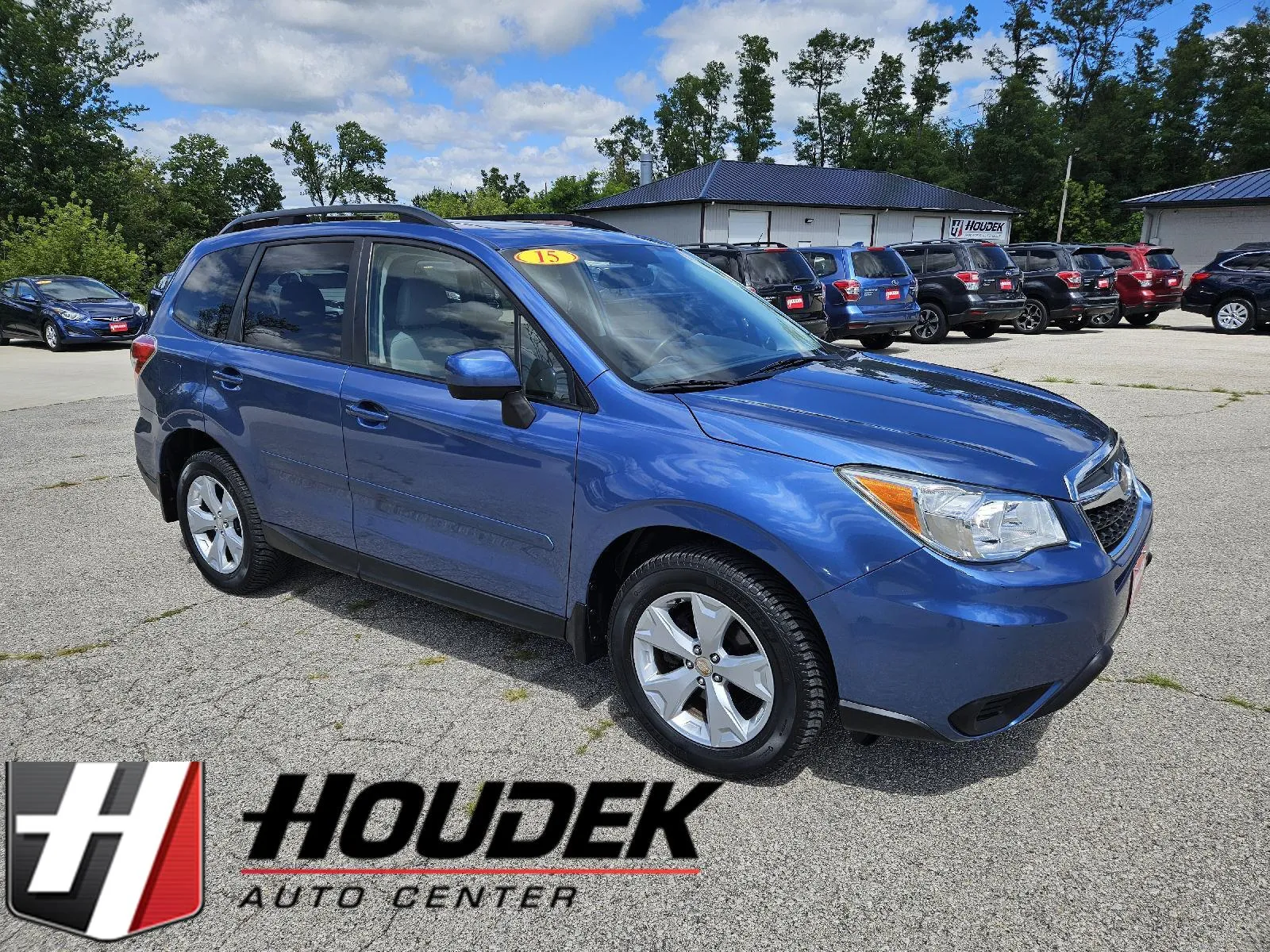 Blue 2015 Subaru Forester 2.5i Premium for sale in Marion, IA