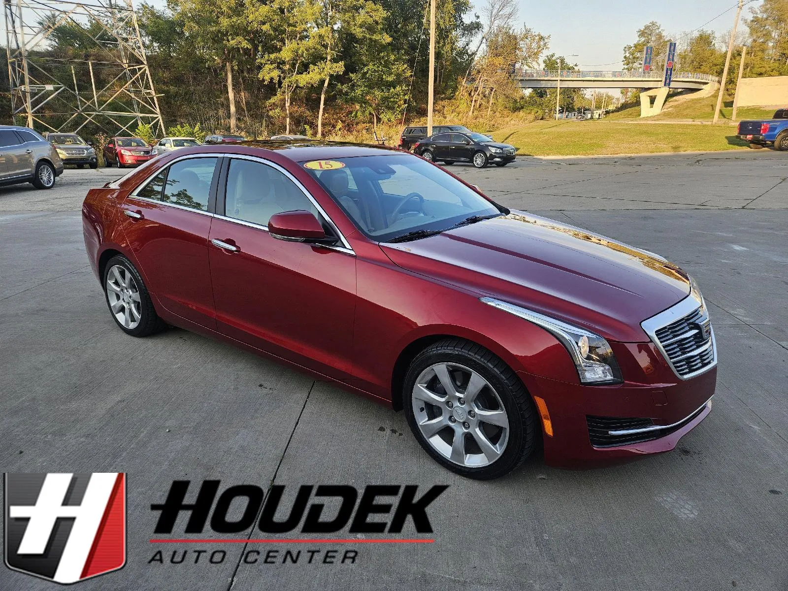 Red 2015 Cadillac ATS Sedan Luxury RWD for sale in Marion, IA