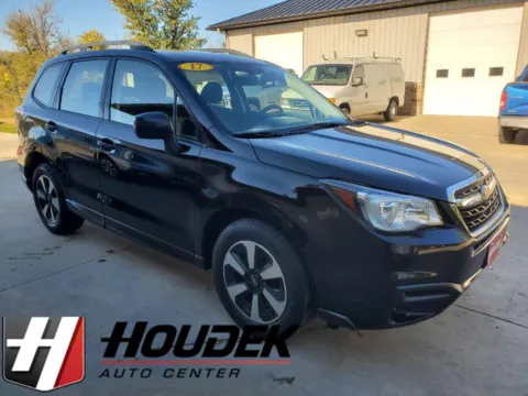 Black 2017 Subaru Forester 2.5i Premium PZEV CV for sale in Marion, IA