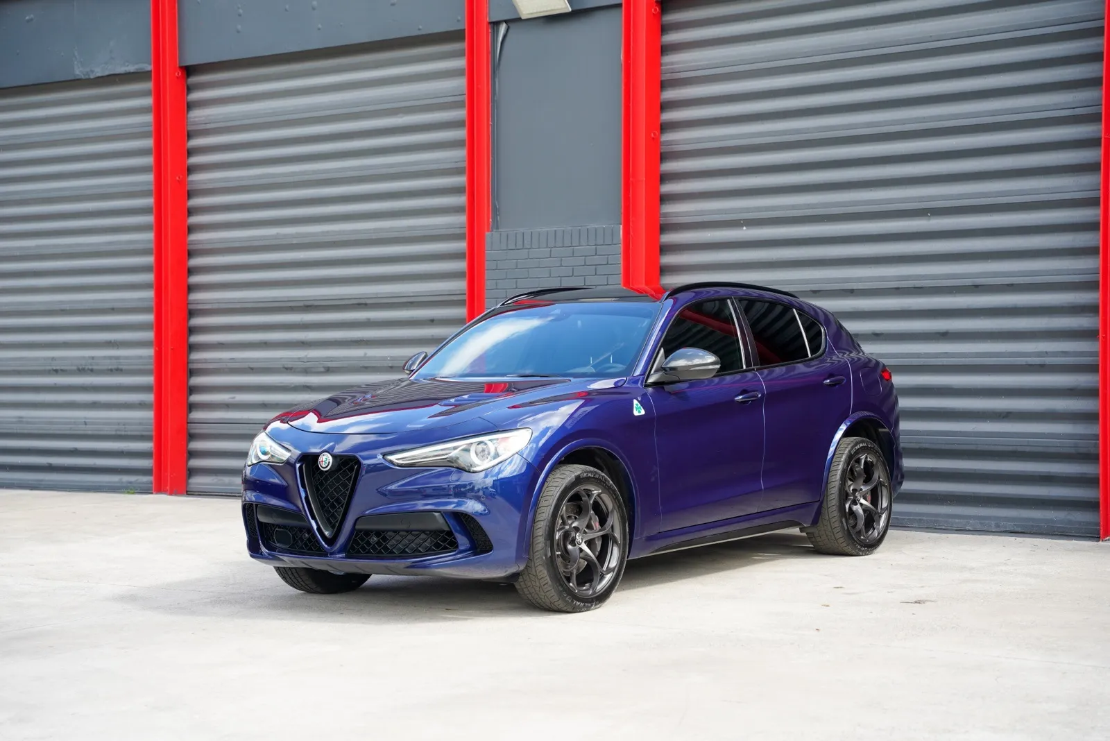 Blue 2019 Alfa Romeo Stelvio Quadrifoglio for sale in Hollywood, FL
