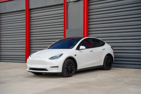 White 2021 Tesla Model Y Long Range for sale in Hollywood, FL