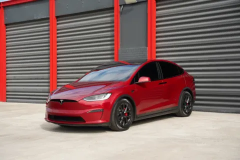 Red 2023 Tesla Model X Plaid for sale in Hollywood, FL