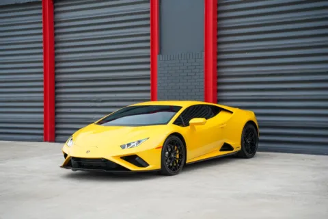 Orange 2021 Lamborghini Huracan EVO for sale in Hollywood, FL