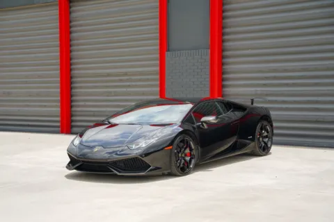 Orange 2015 Lamborghini Huracan LP610-4 for sale in Hollywood, FL