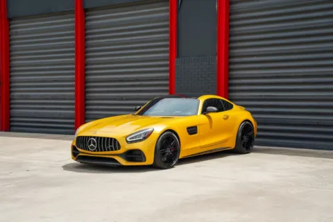 Yellow 2020 Mercedes-Benz AMG GT C for sale in Hollywood, FL