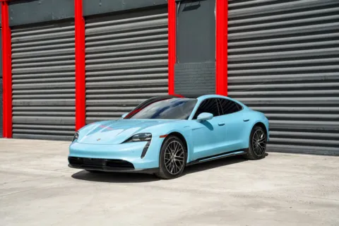 Blue 2024 Porsche Taycan for sale in Hollywood, FL
