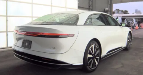 White 2024 Lucid Air Pure for sale in Hollywood, FL