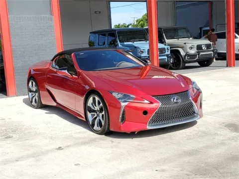 Red 2021 Lexus LC 500 for sale in Hollywood, FL