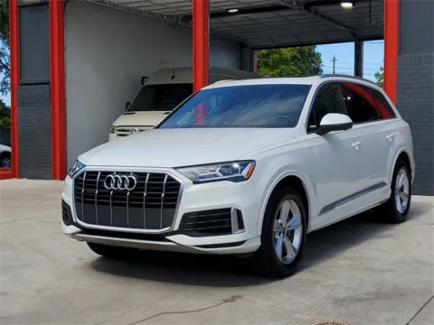 White 2021 Audi Q7 45 Premium for sale in Hollywood, FL