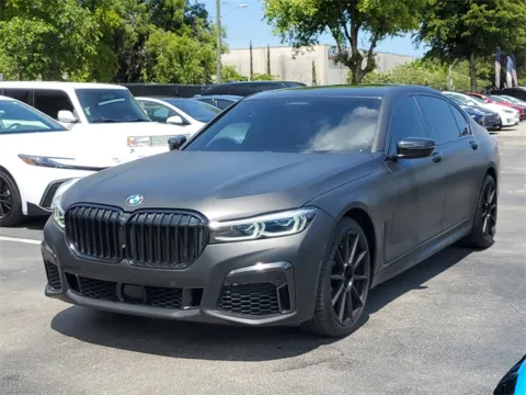 Gray 2021 BMW 7 Series 750i xDrive for sale in Hollywood, FL