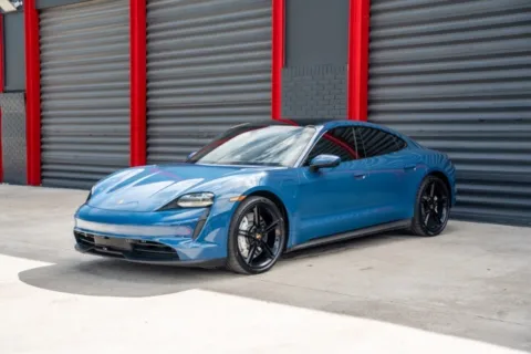 Blue 2022 Porsche Taycan 4S for sale in Hollywood, FL
