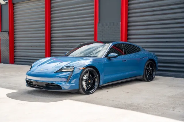 Blue 2022 Porsche Taycan 4S for sale in Hollywood, FL