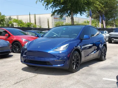 Blue 2023 Tesla Model Y Long Range for sale in Hollywood, FL