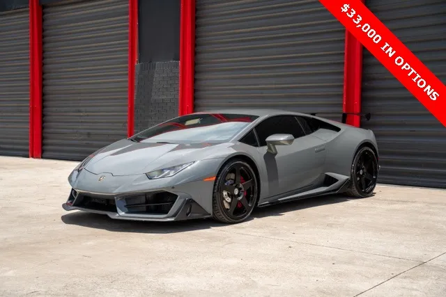 Gray 2018 Lamborghini Huracan LP580-2 for sale in Hollywood, FL