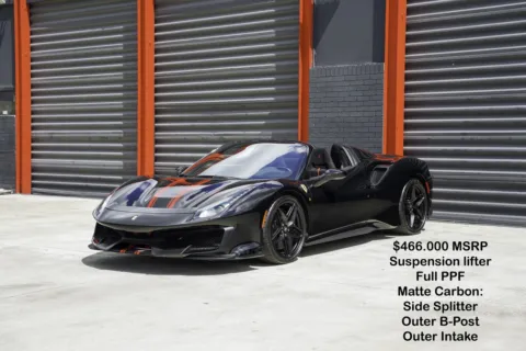 Black 2020 Ferrari 488 Pista for sale in Hollywood, FL