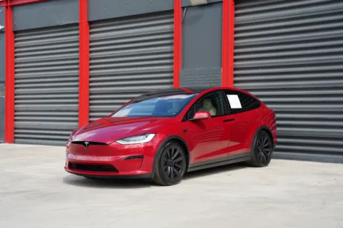 Red 2022 Tesla Model X Plaid for sale in Hollywood, FL