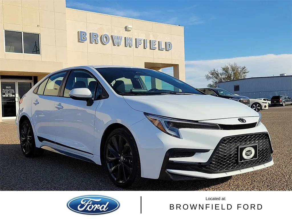 White 2023 Toyota Corolla SE for sale in Brownfield, TX