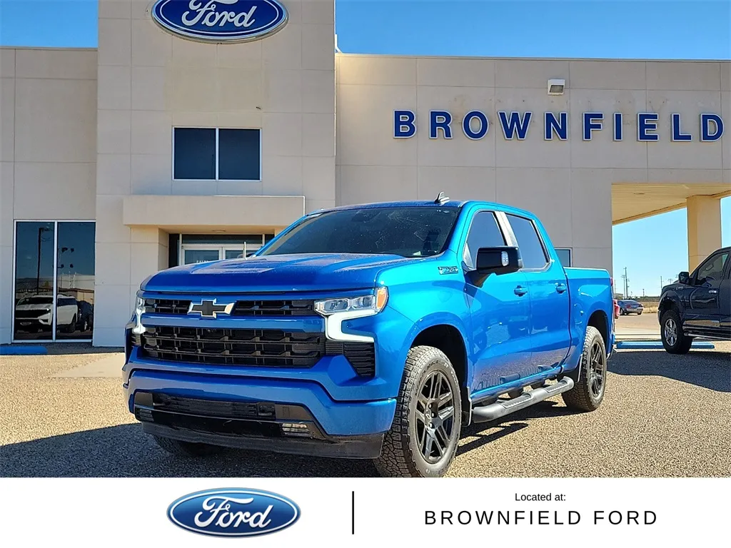 Blue 2023 Chevrolet Silverado 1500 RST for sale in Brownfield, TX