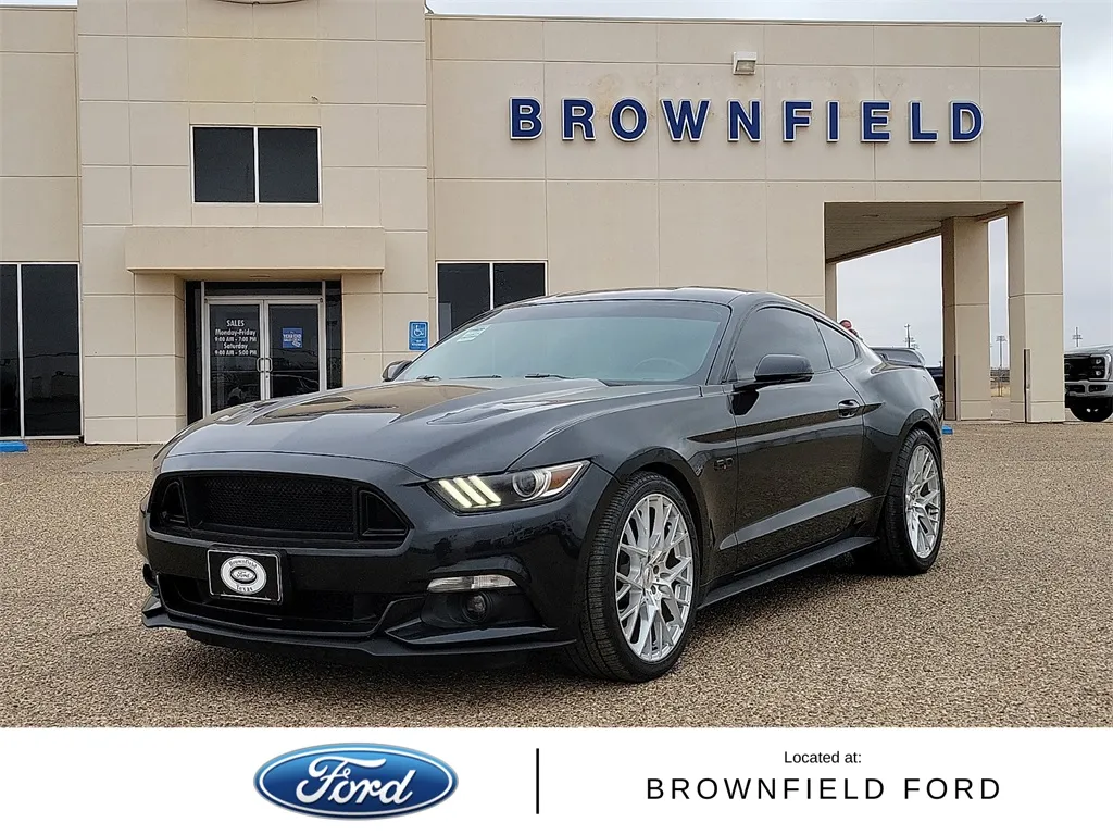 Black 2016 Ford Mustang GT Premium for sale in Brownfield, TX