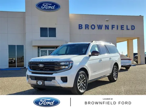 White 2025 Ford Expedition Max Platinum for sale in Brownfield, TX