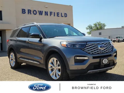 Gray 2023 Ford Explorer Platinum for sale in Brownfield, TX