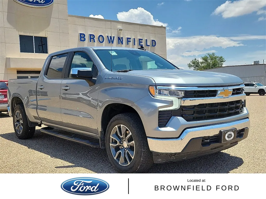Gray 2023 Chevrolet Silverado 1500 LT for sale in Brownfield, TX