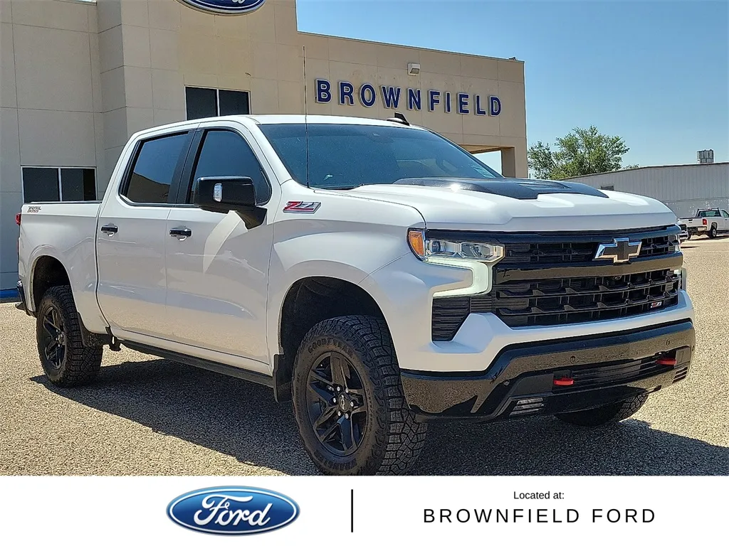 White 2024 Chevrolet Silverado 1500 LT Trail Boss for sale in Brownfield, TX