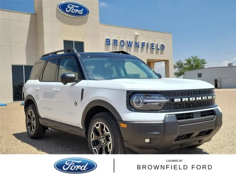 White 2025 Ford Bronco Sport Outer Banks for sale in Brownfield, TX