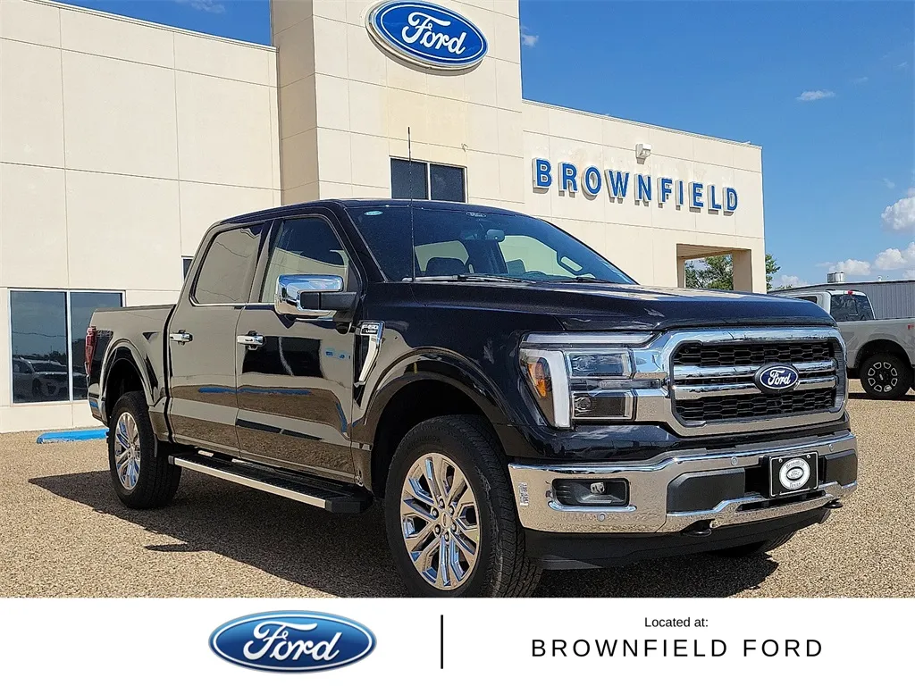 Black 2025 Ford F-150 Lariat for sale in Brownfield, TX