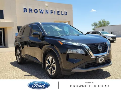 Black 2023 Nissan Rogue SV for sale in Brownfield, TX