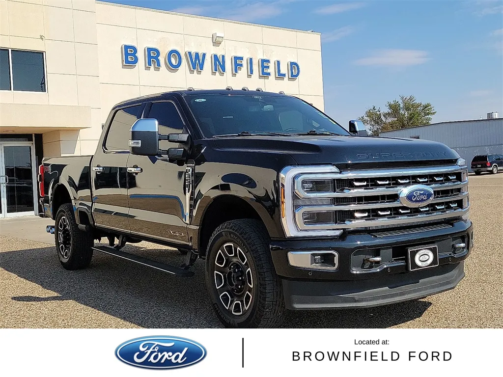Black 2024 Ford F-350SD Platinum for sale in Brownfield, TX
