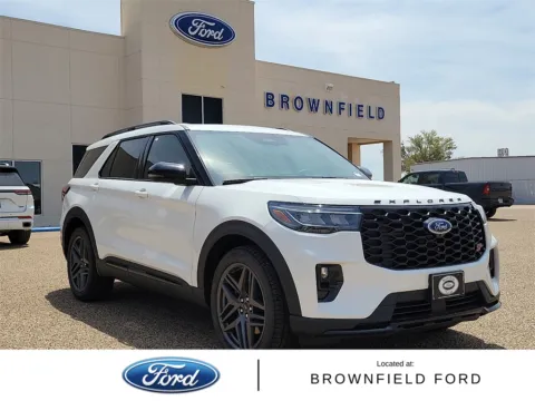 White 2025 Ford Explorer ST for sale in Brownfield, TX