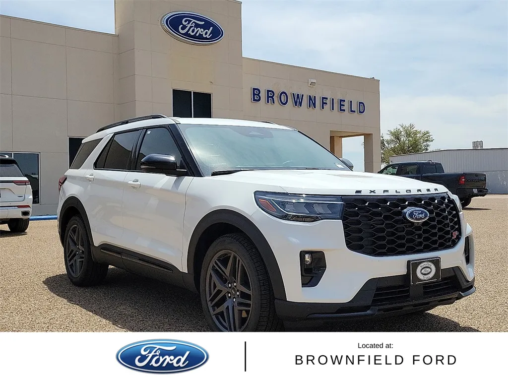 White 2025 Ford Explorer ST for sale in Brownfield, TX