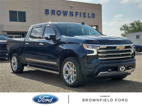 Blue 2023 Chevrolet Silverado 1500 High Country for sale in Brownfield, TX