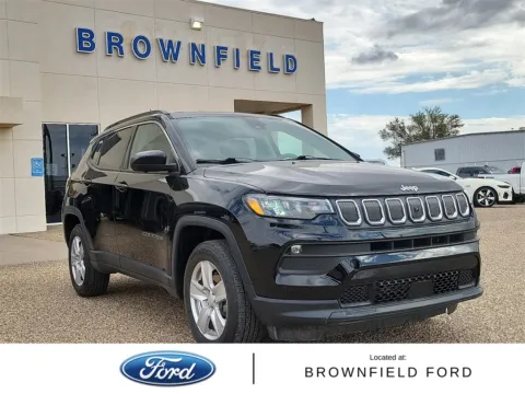 Black 2022 Jeep Compass Latitude for sale in Brownfield, TX
