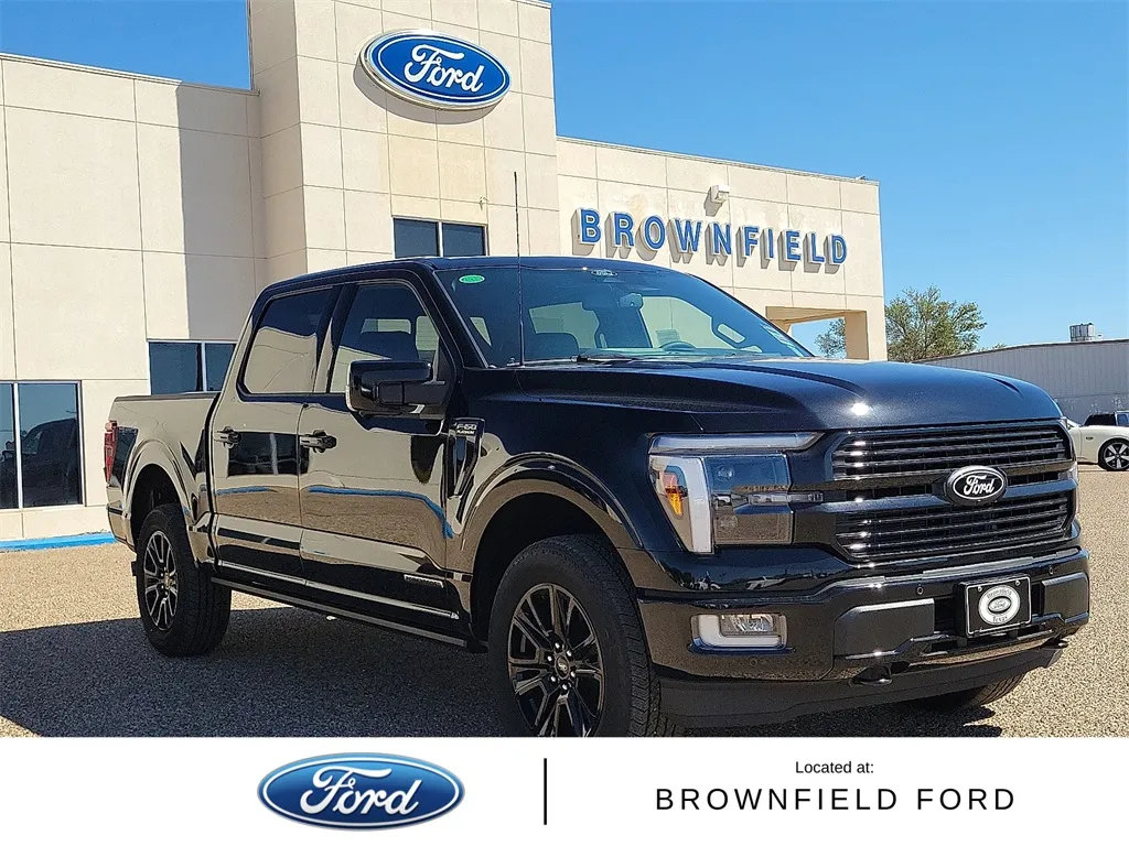 Black 2025 Ford F-150 Platinum for sale in Brownfield, TX