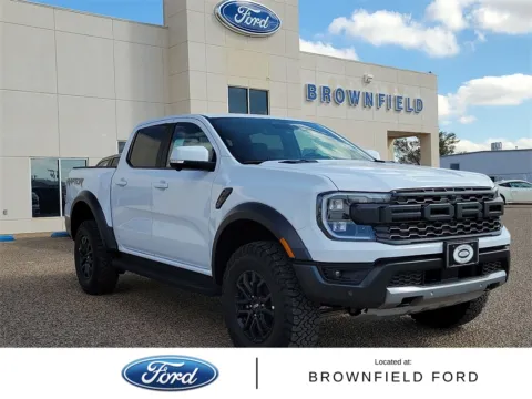 White 2025 Ford Ranger Raptor for sale in Brownfield, TX