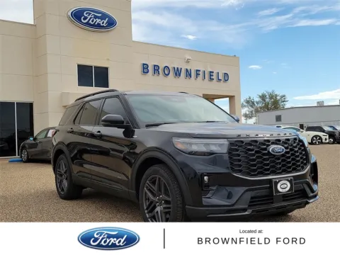 Black 2025 Ford Explorer ST-Line for sale in Brownfield, TX