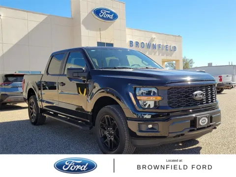 Black 2025 Ford F-150 STX for sale in Brownfield, TX
