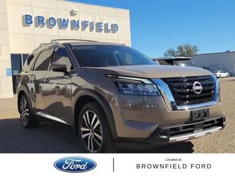 Beige 2024 Nissan Pathfinder Platinum for sale in Brownfield, TX