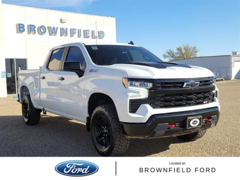 White 2023 Chevrolet Silverado 1500 LT Trail Boss for sale in Brownfield, TX