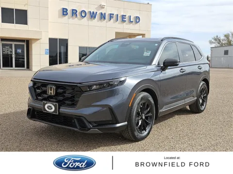 Gray 2024 Honda CR-V Hybrid Sport-L for sale in Brownfield, TX