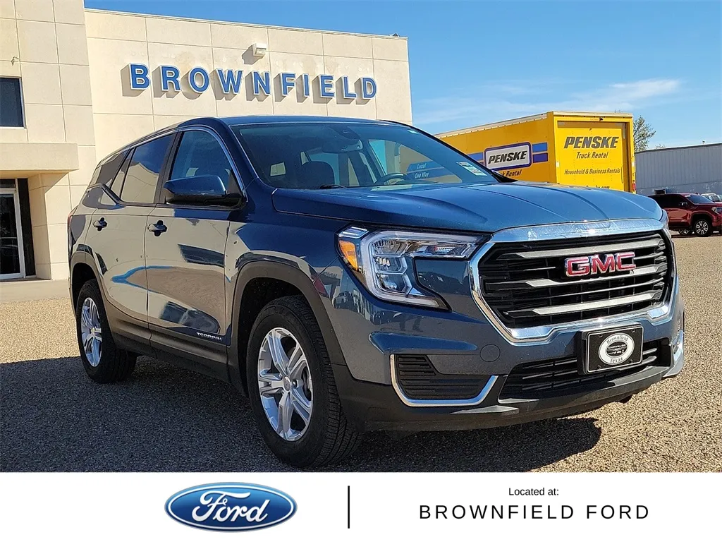 Blue 2024 GMC Terrain SLE for sale in Brownfield, TX