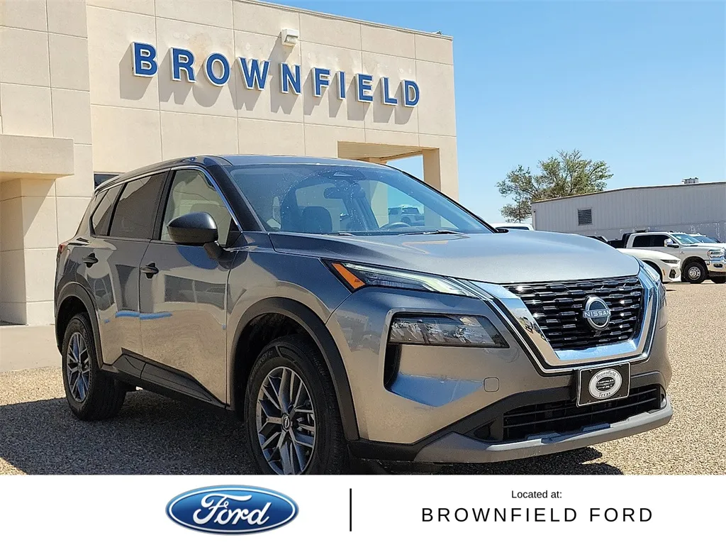 Gray 2023 Nissan Rogue S for sale in Brownfield, TX